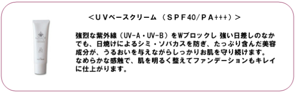 UVベースクリーム(SPF40/PA+++)